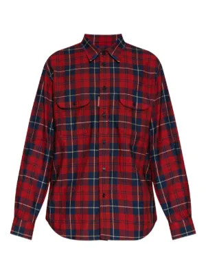 Black Comme Des Garçons チェック シャツ | レッド | FARFETCH JP