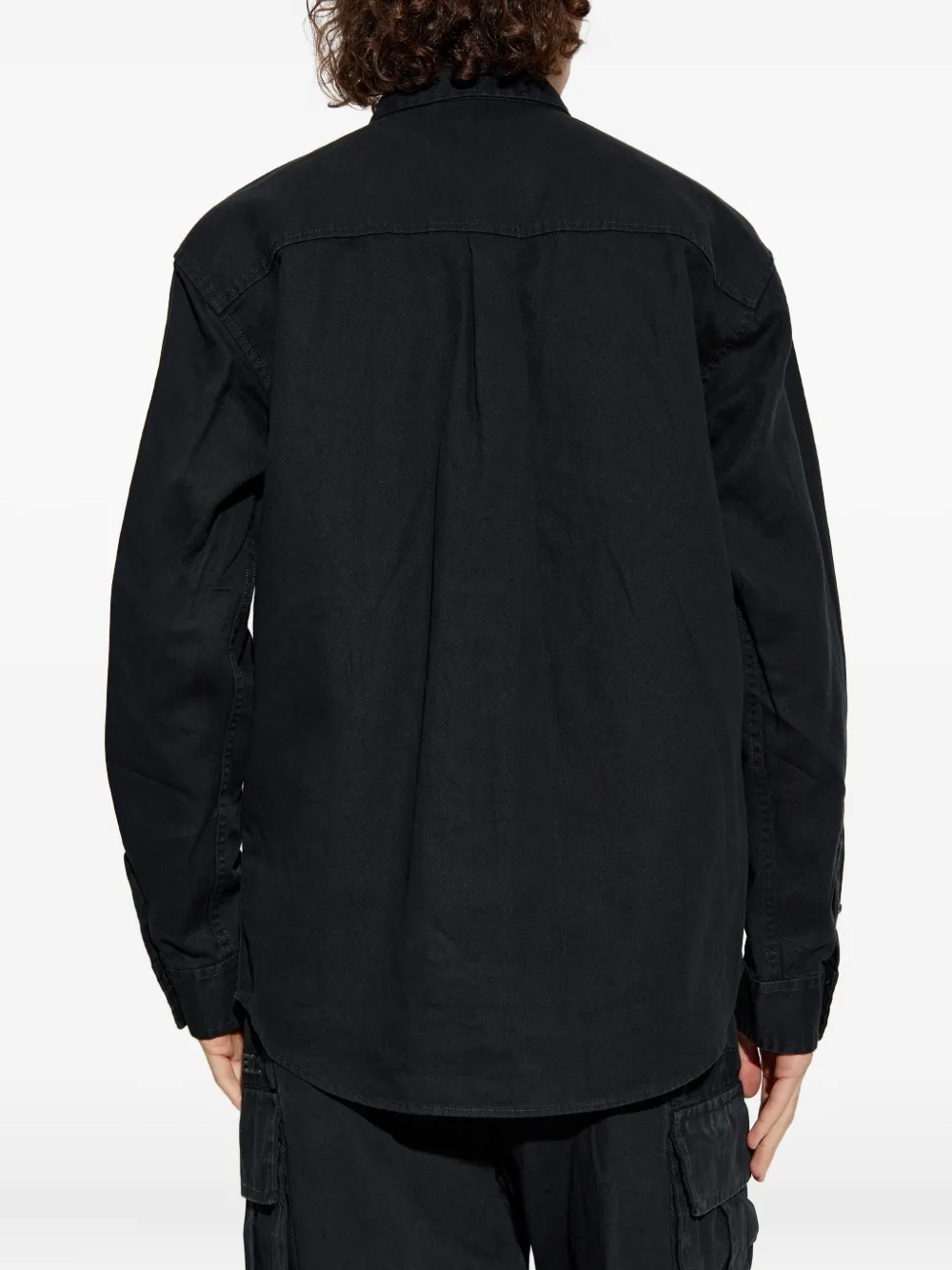 DSQUARED2 Overhemd met geborduurd logo Zwart
