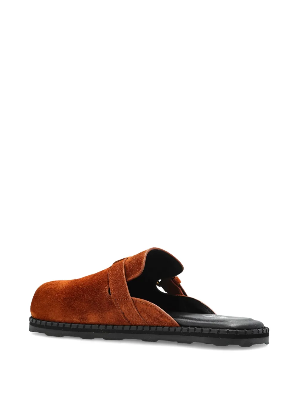 Moschino buckle-fastening suede pumps Brown