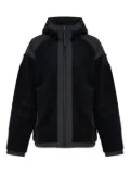 Canada Goose logo-patch fleece jacket - Black
