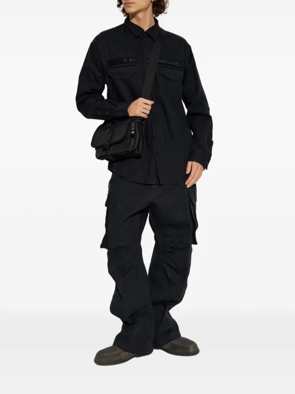 【Dsquared2】フリースカーゴパンツ DSQUARED2 カーゴパンツ | ブラック | FARFETCH JP