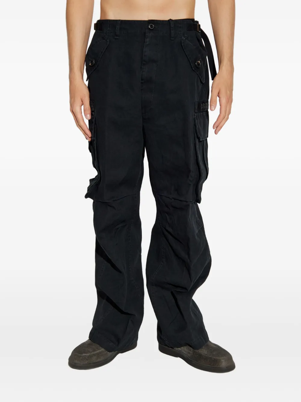 DSQUARED2 Broek met cargo zak Zwart