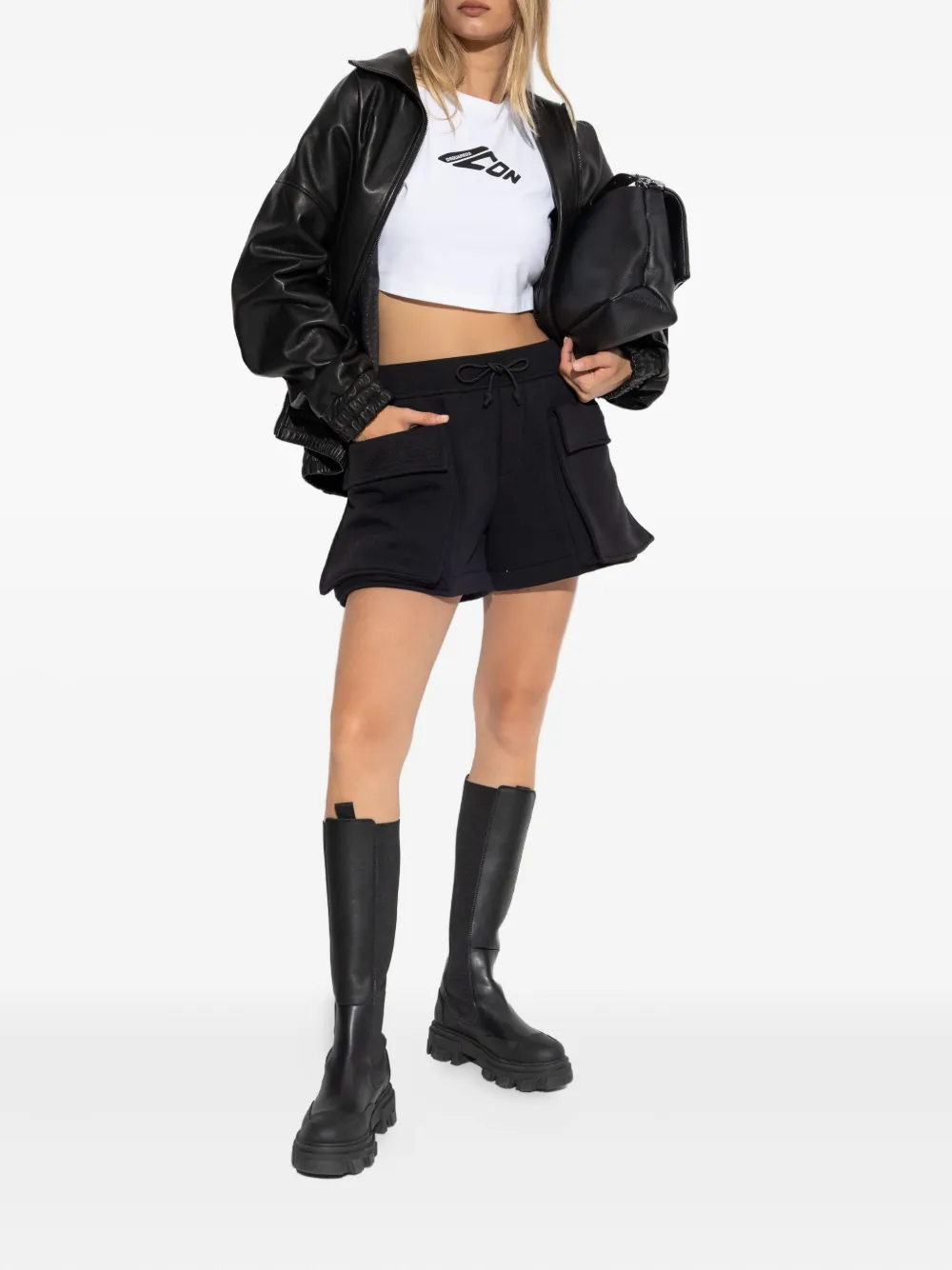 DSQUARED2 flap pocket drawstring shorts | Short Shorts | Image 2