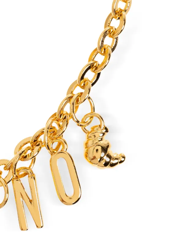 Moschino チャーム ブレスレット | ゴールドトーン | FARFETCH JP