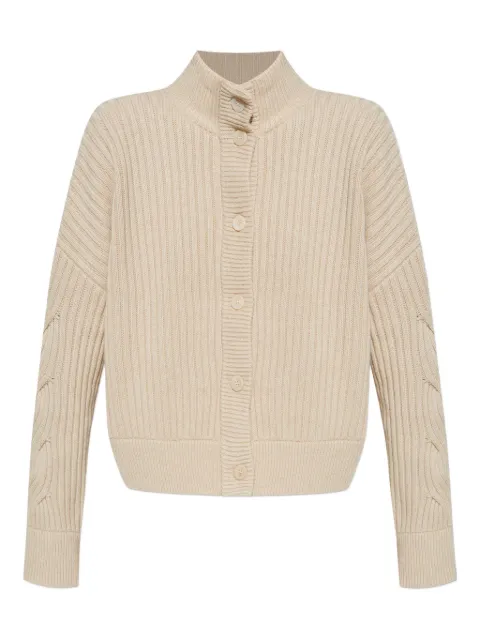 Max Mara cardigan côtelé en maille torsadée