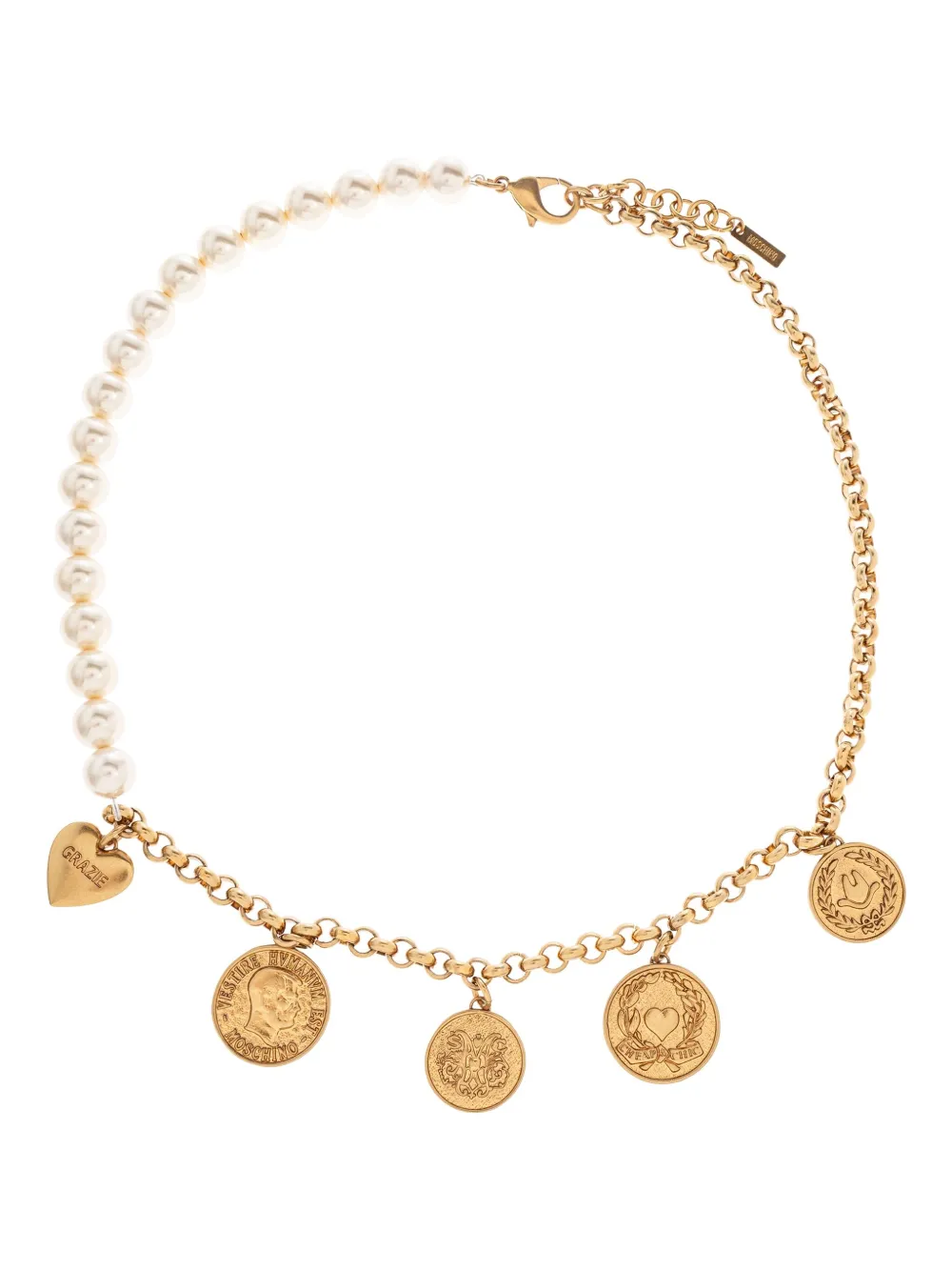 Moschino coin-pendant necklace | Gold | Image 1