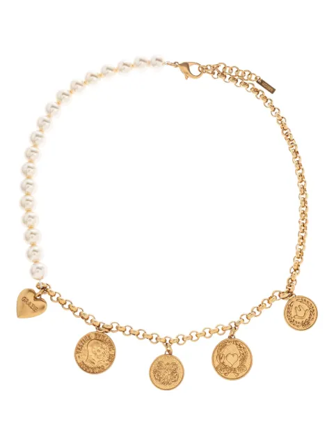 Moschino coin-pendant necklace