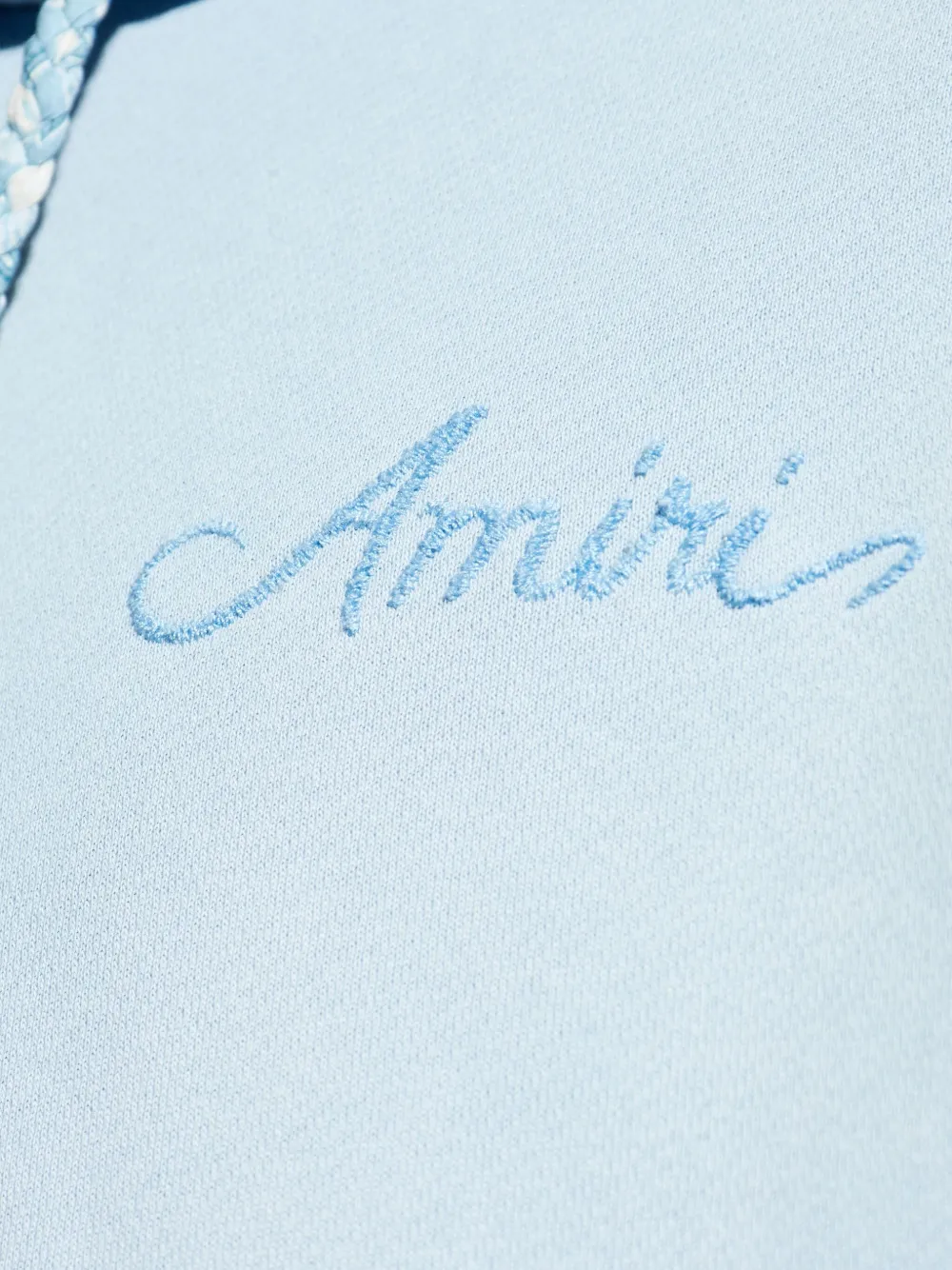 AMIRI Hoodie met geborduurd logo Blauw