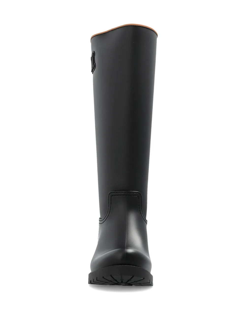 Max Mara Regenlaarzen met logopatch Zwart