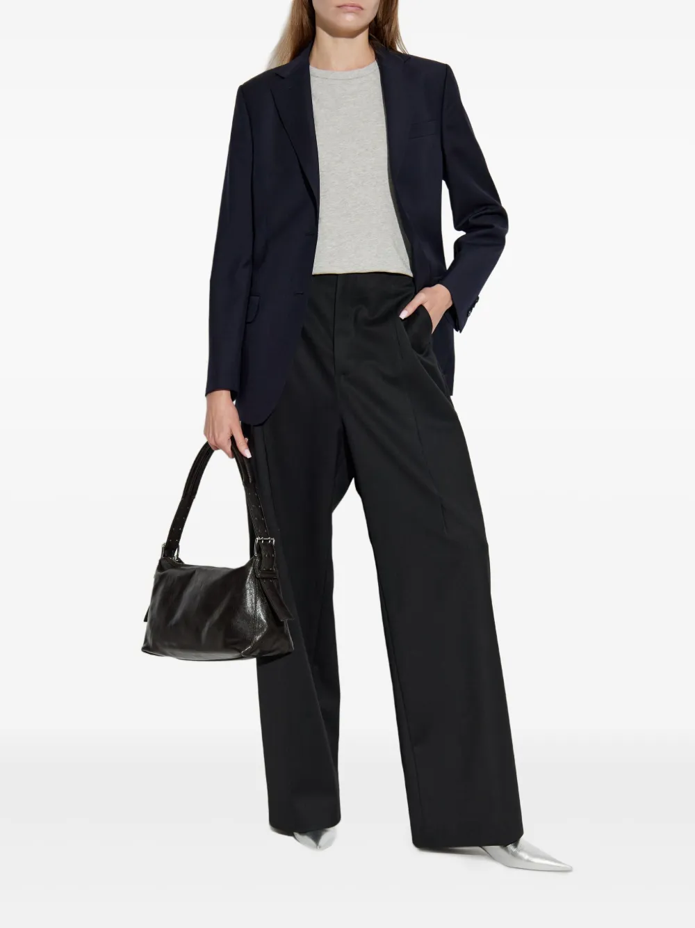 Officine Generale Blazer met enkele rij knopen Blauw