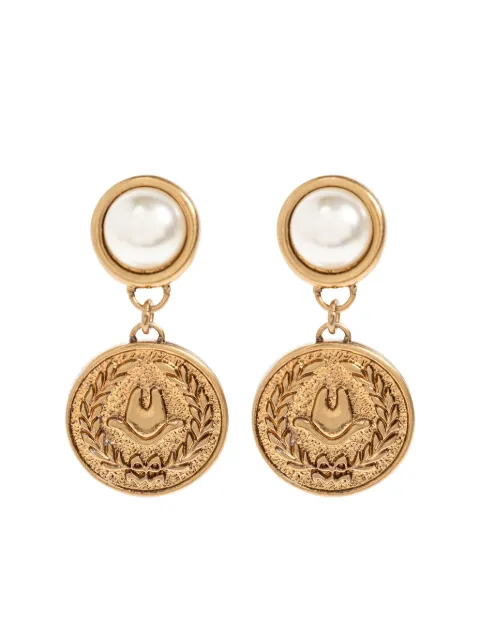 Moschino aretes con perlas
