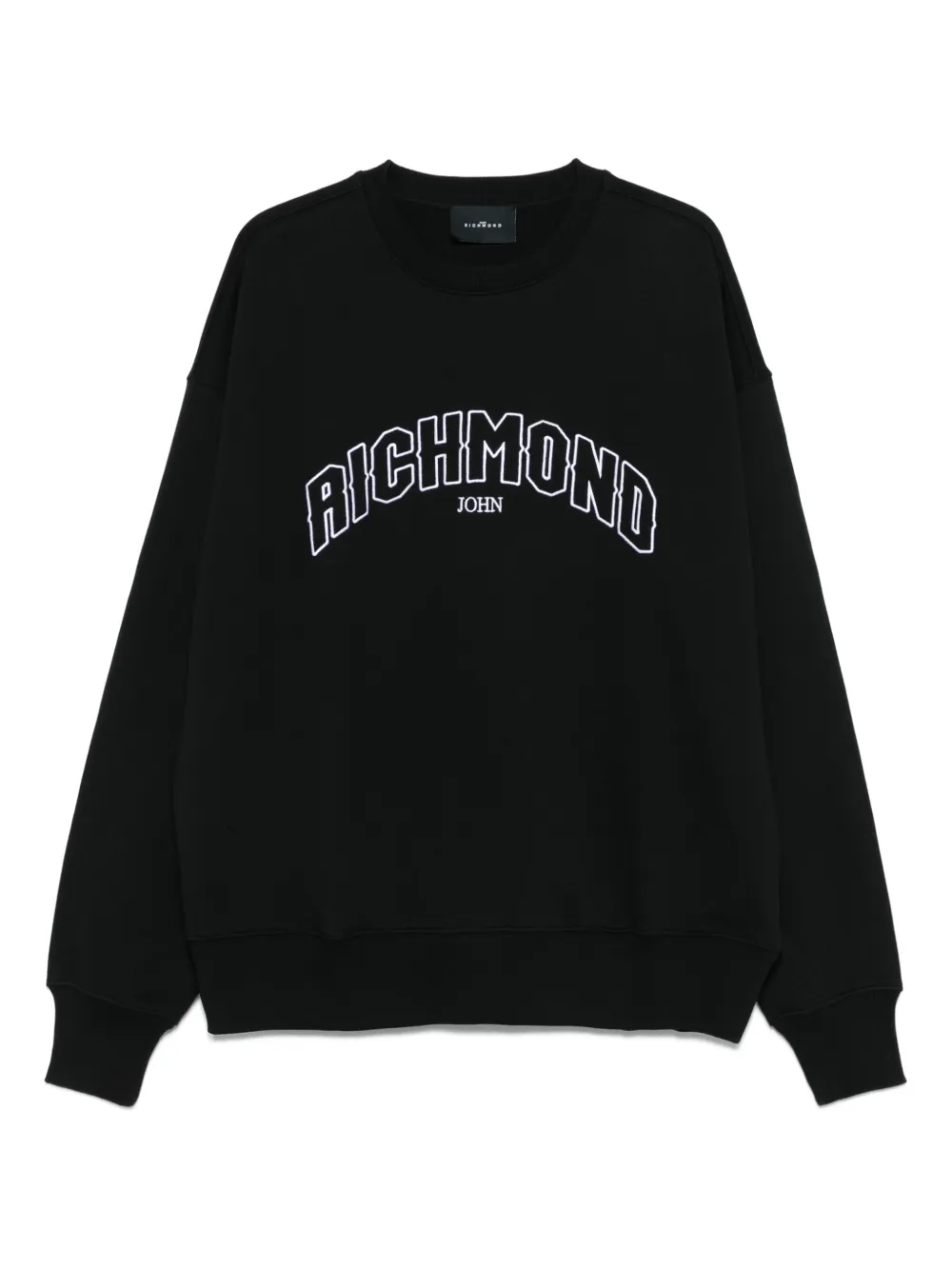 John Richmond logo-detail sweatshirt Zwart