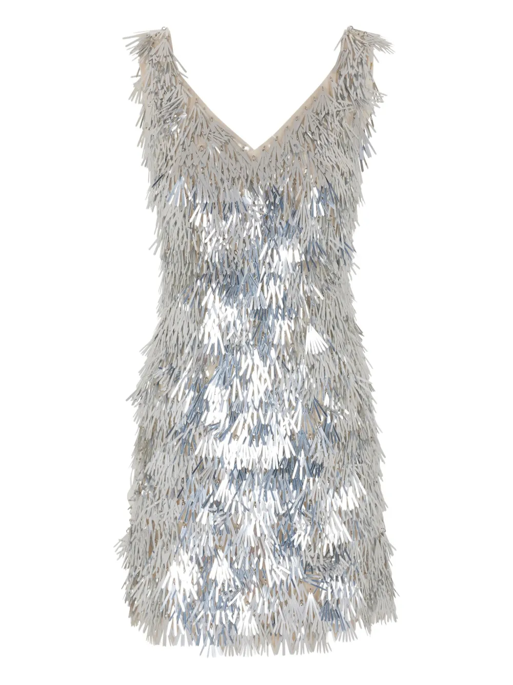 Rabanne sequin fringe mini dress | Image 1
