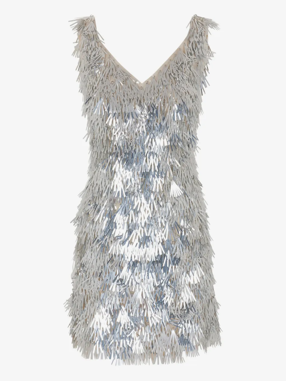 Sequin Fringe Mini Dress