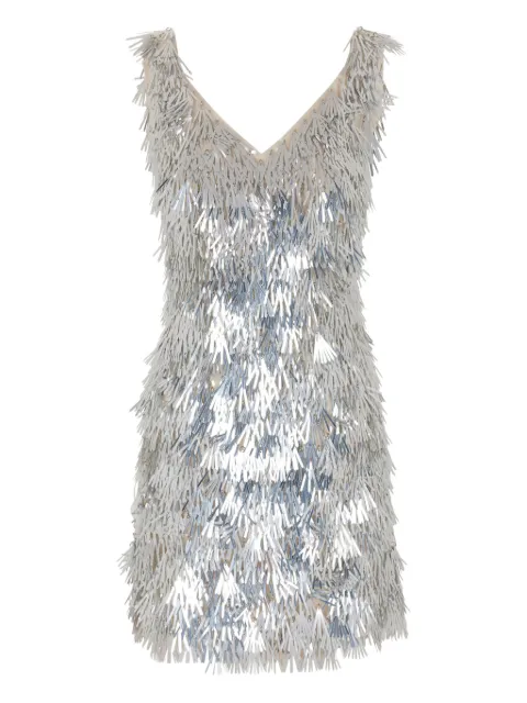 Rabanne sequin fringe mini dress