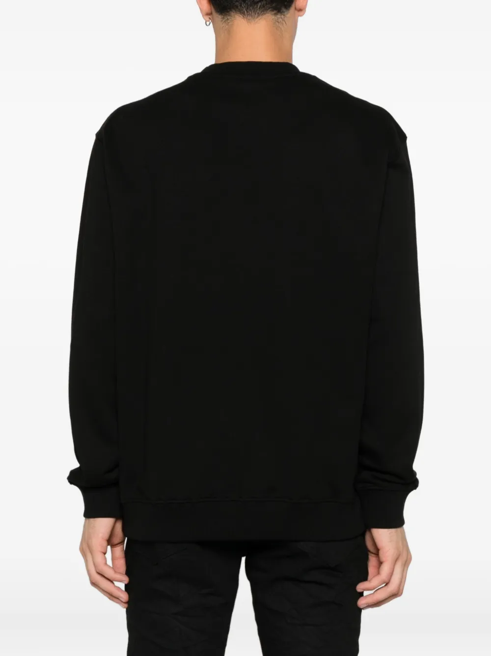 Versace Jeans Couture logo-print sweatshirt Zwart
