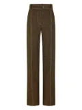 Rabanne seam-detail tailored trousers - Green