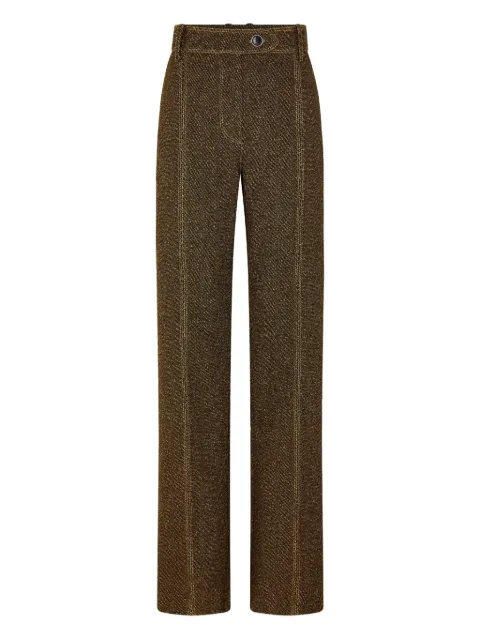 Rabanne pantalones de vestir con detalle de costuras