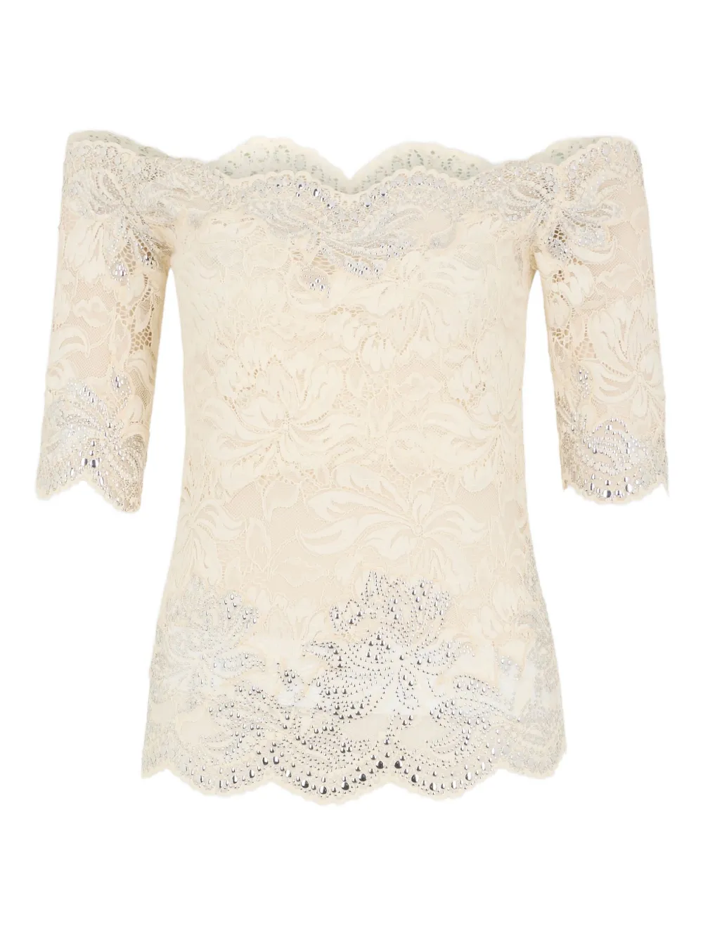 Rabanne Blusa ombro a ombro com aplicação | Image 1