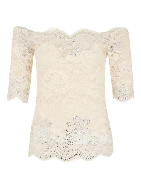 Rabanne off-shoulder embellished-detail top