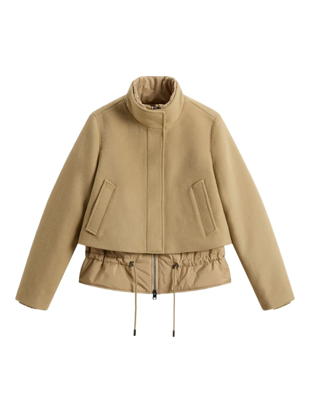 Woolrich panelled high-neck jacket | Brown | Image 1