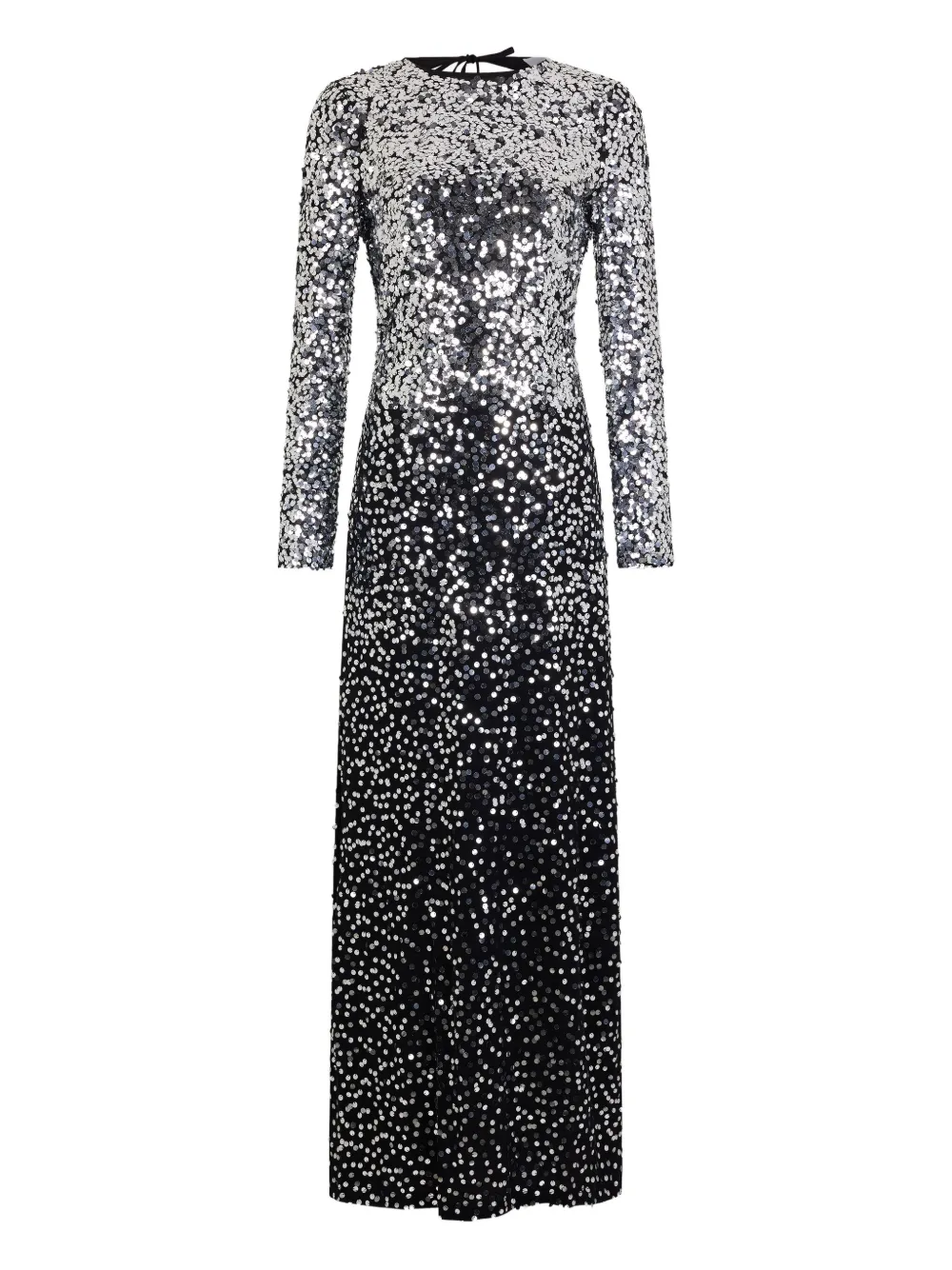 Rabanne sequin ombre-effect long dress | Silver | Image 1