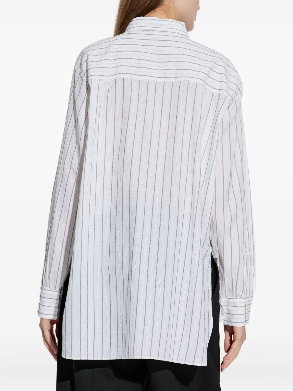 Officine Generale Blouse met krijtstreep Wit