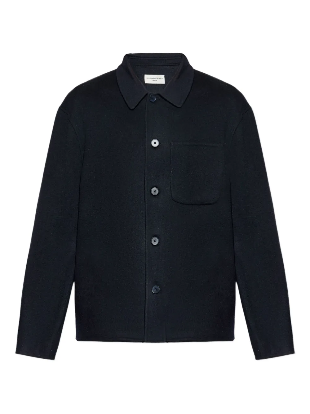 Officine Generale Jack met opgestikte zak Blauw