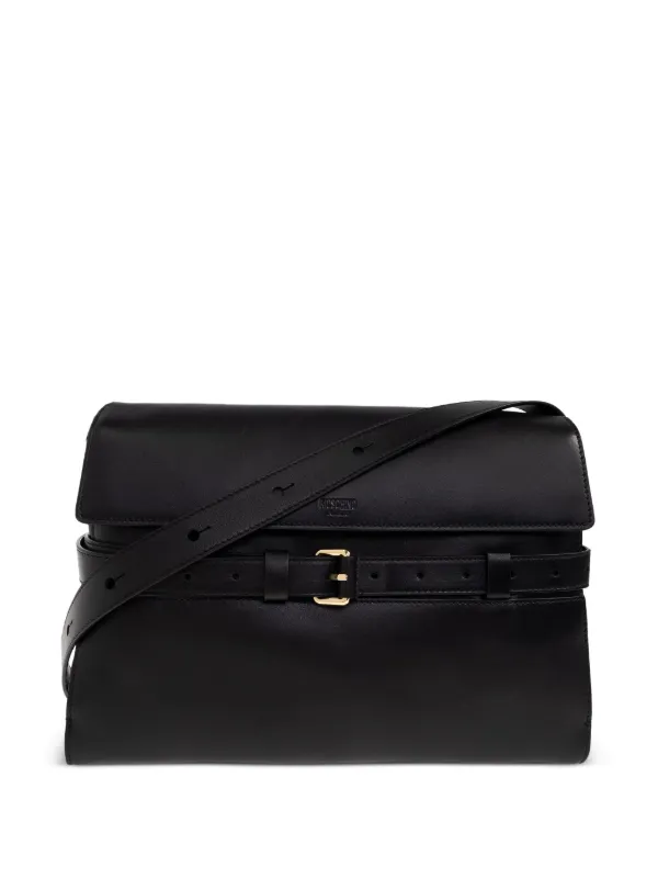 Moschino レザー ショルダーバッグ | ブラック | FARFETCH JP