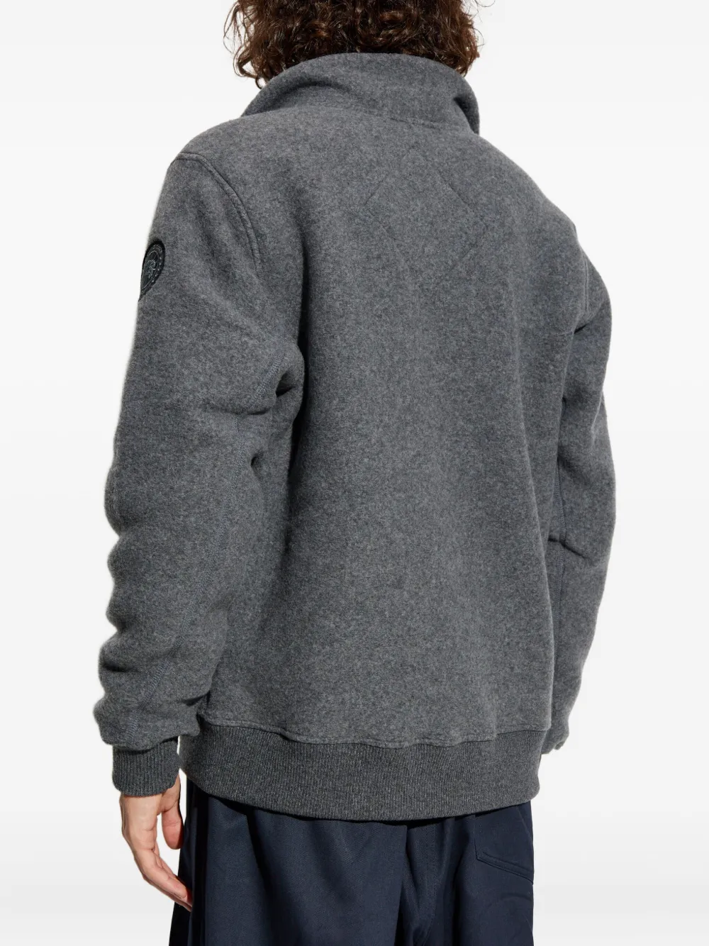 Canada Goose Bomberjack met logopatch Grijs
