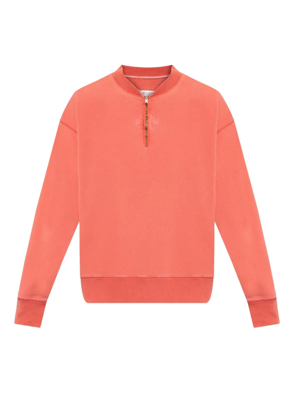 Maison Margiela half-zip cotton sweatshirt - オレンジ Maison Margiela half-zip cotton sweatshirt - オレンジ
