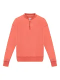 Maison Margiela half-zip cotton sweatshirt - Orange