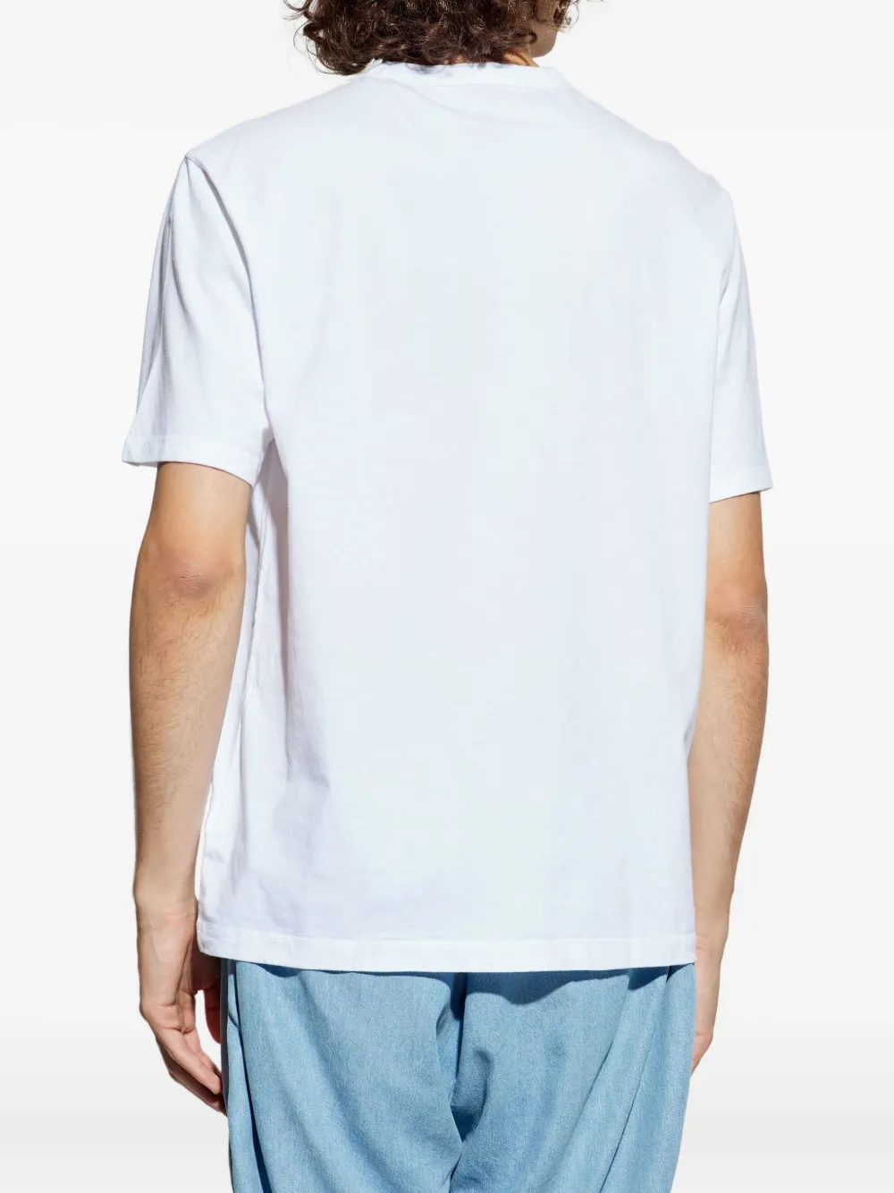 Officine Generale Drie T-shirts met korte mouwen en ronde hals Wit