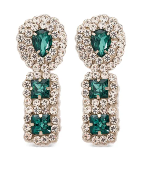 Moschino aretes con detalles de cristal