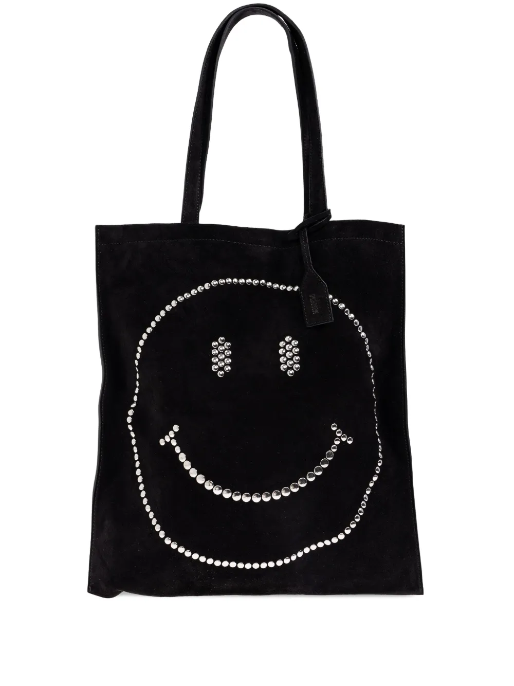 Moschino Smiley Face Tote Bag In Black