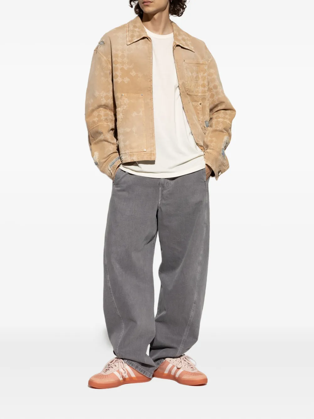 AMIRI Gerafeld jack met print Beige