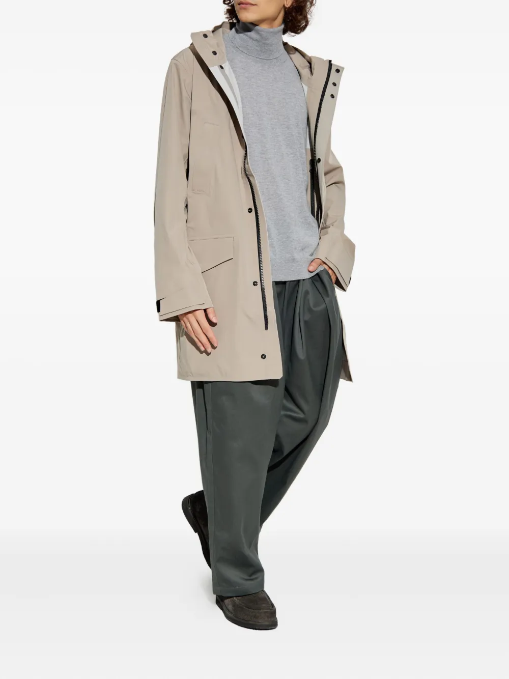 Canada Goose Parka met logopatch Grijs