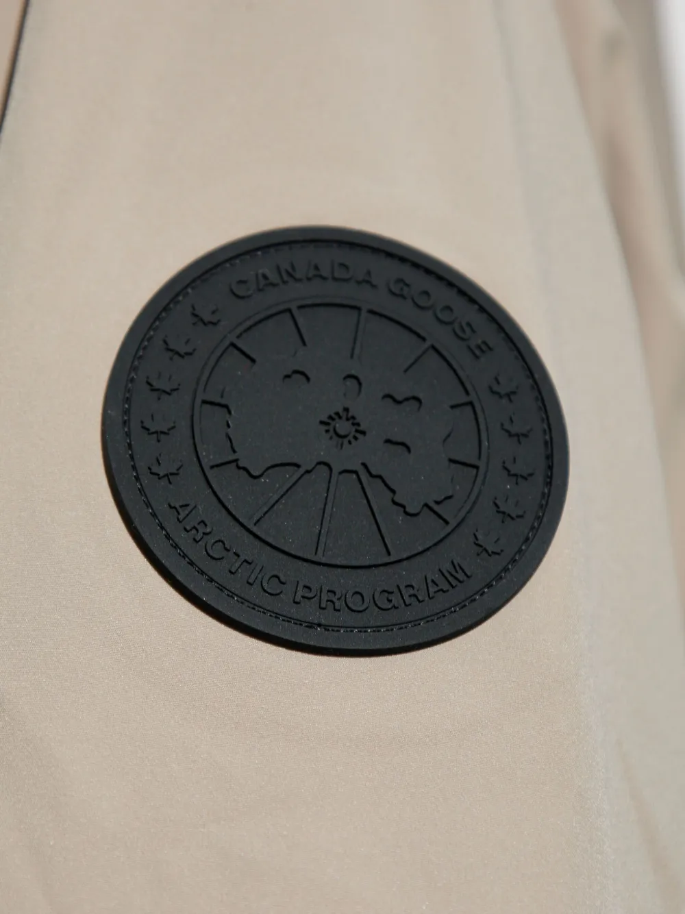Canada Goose Parka met logopatch Grijs