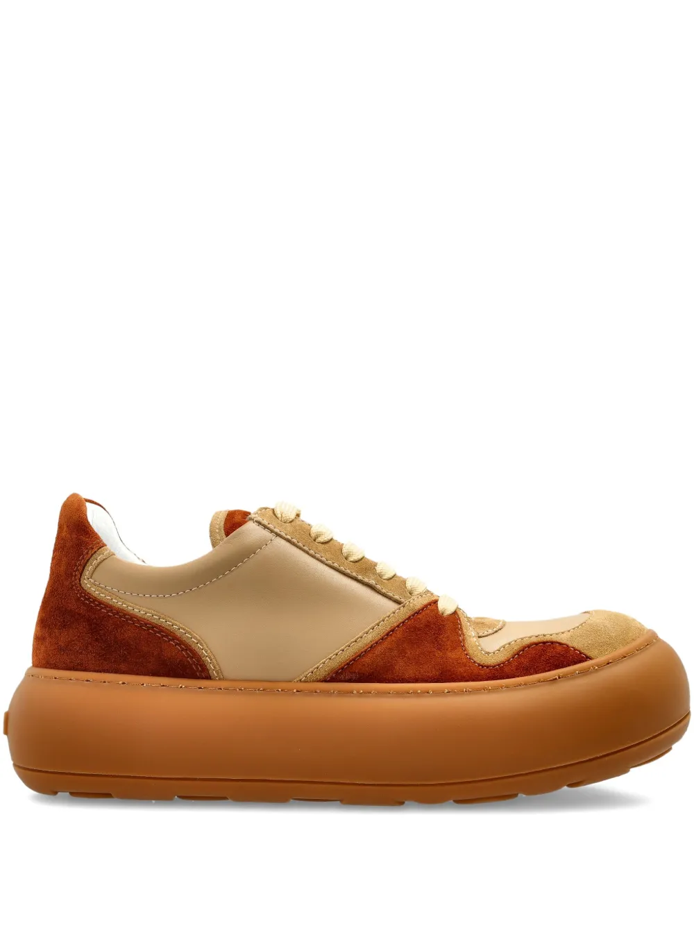 Moschino leather sneakers Brown
