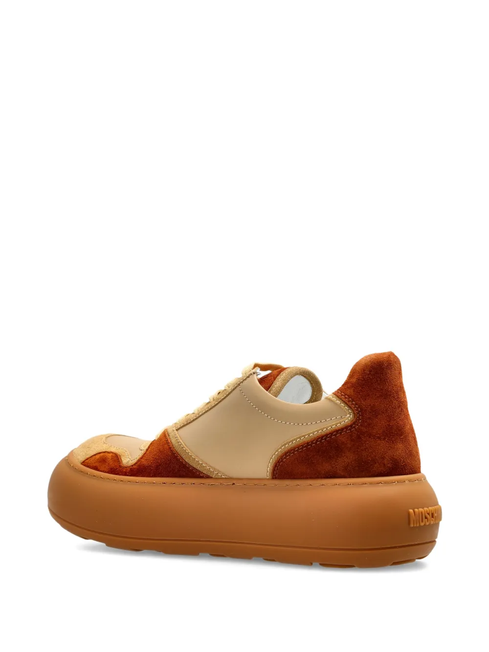 Moschino leather sneakers Brown