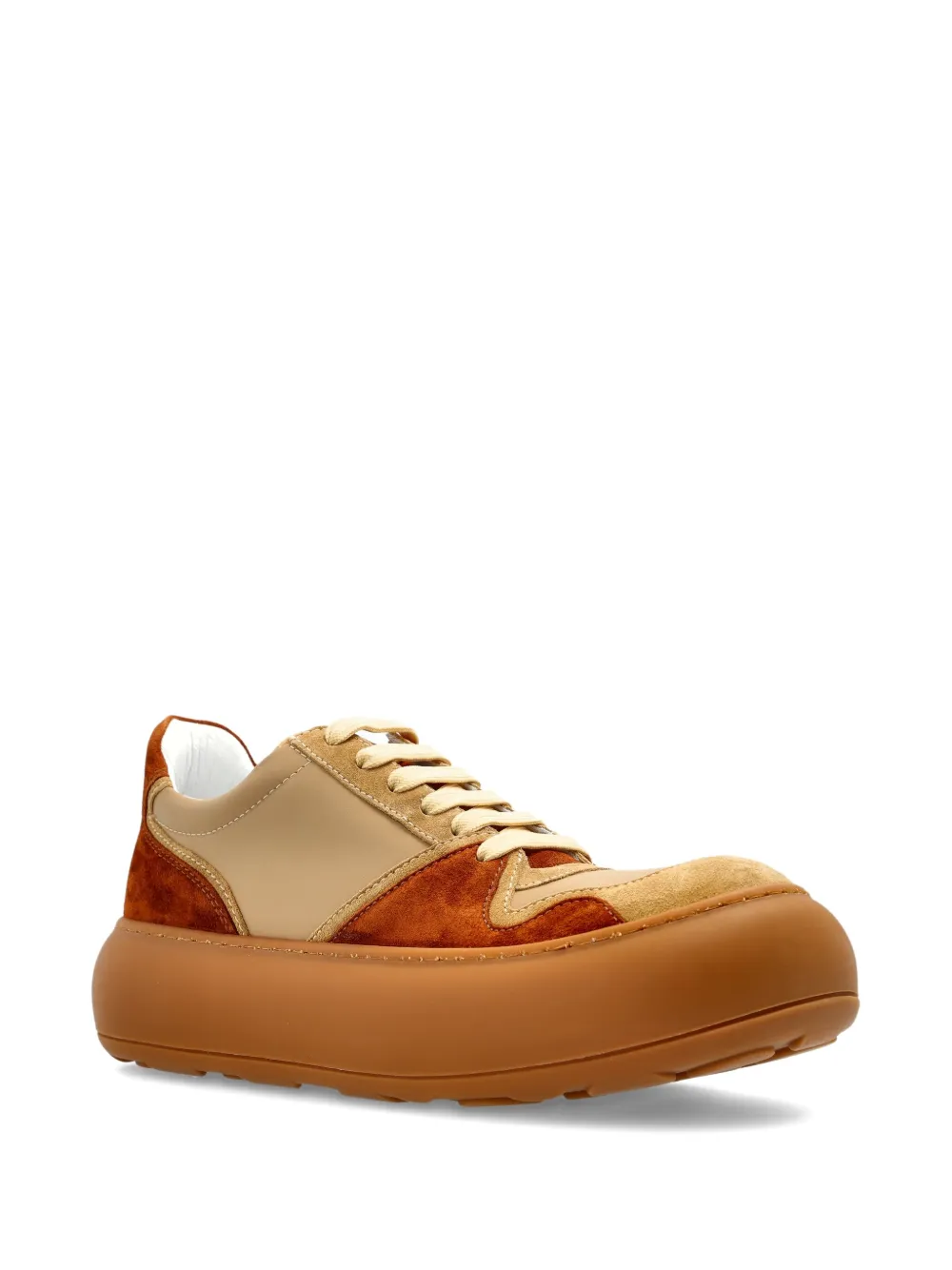 Moschino leather sneakers Brown