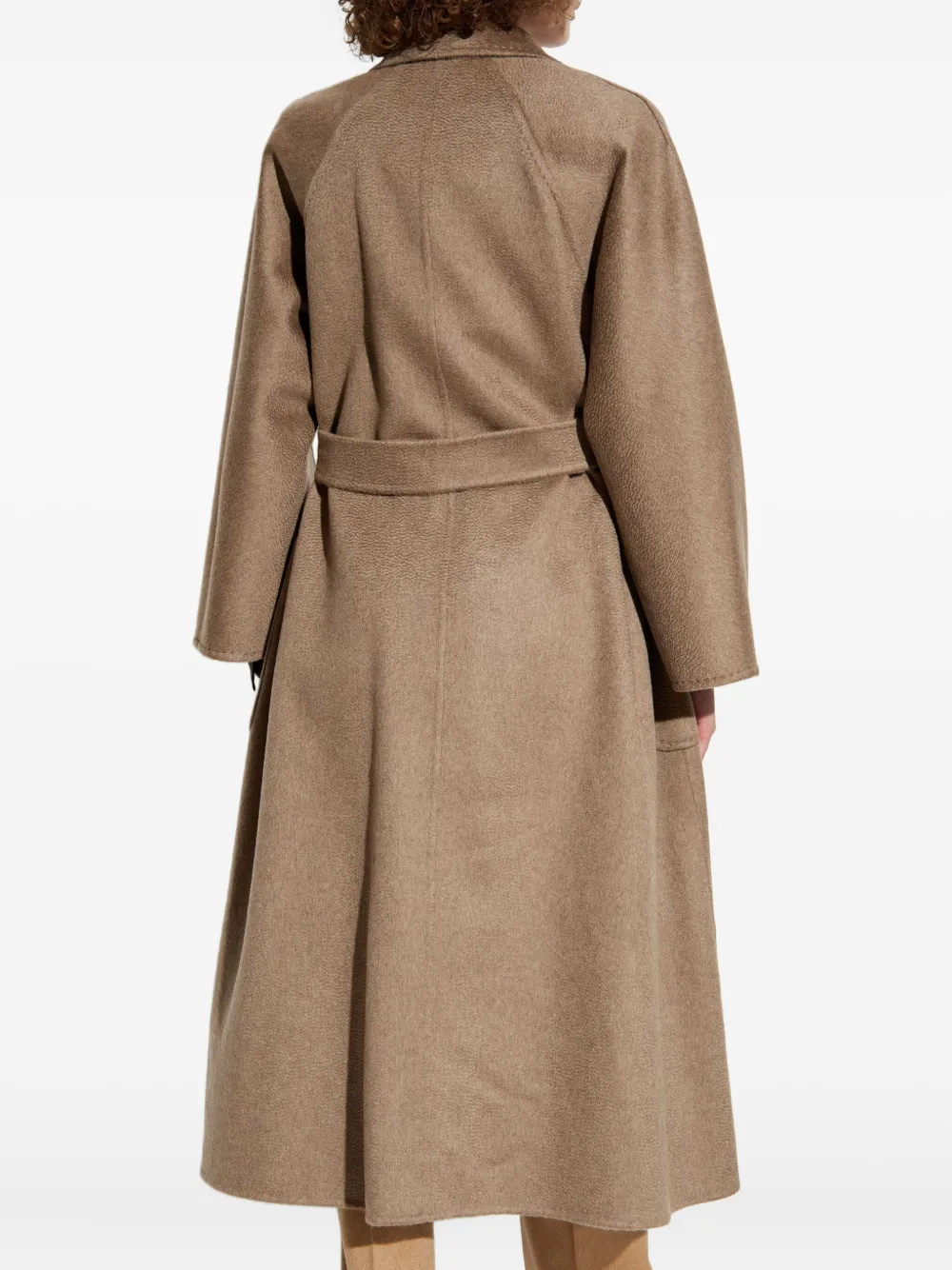 Max Mara Ludmilla jas met ceintuur Bruin