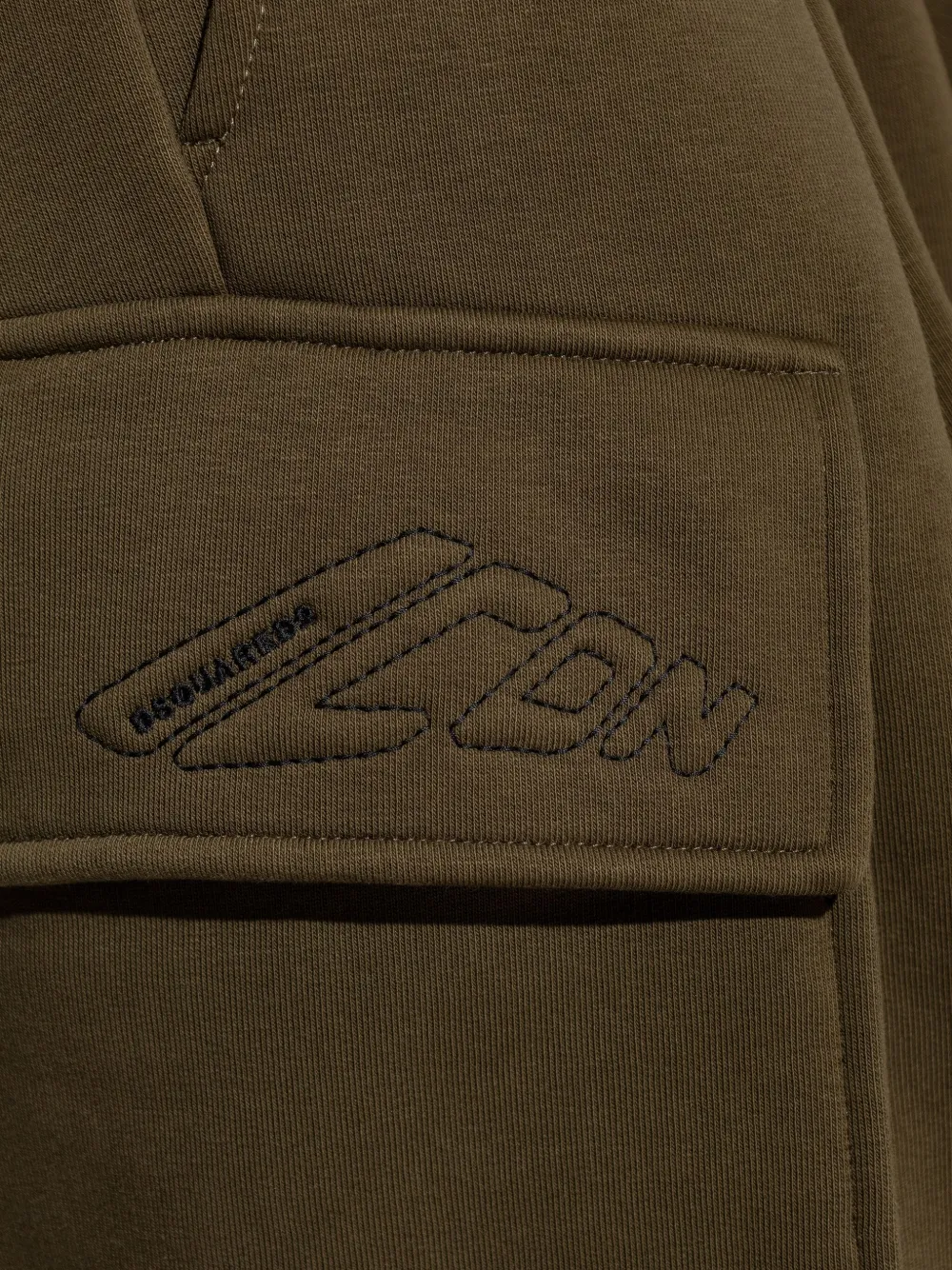 DSQUARED2 Cargo roek met geplooide voorkant Groen