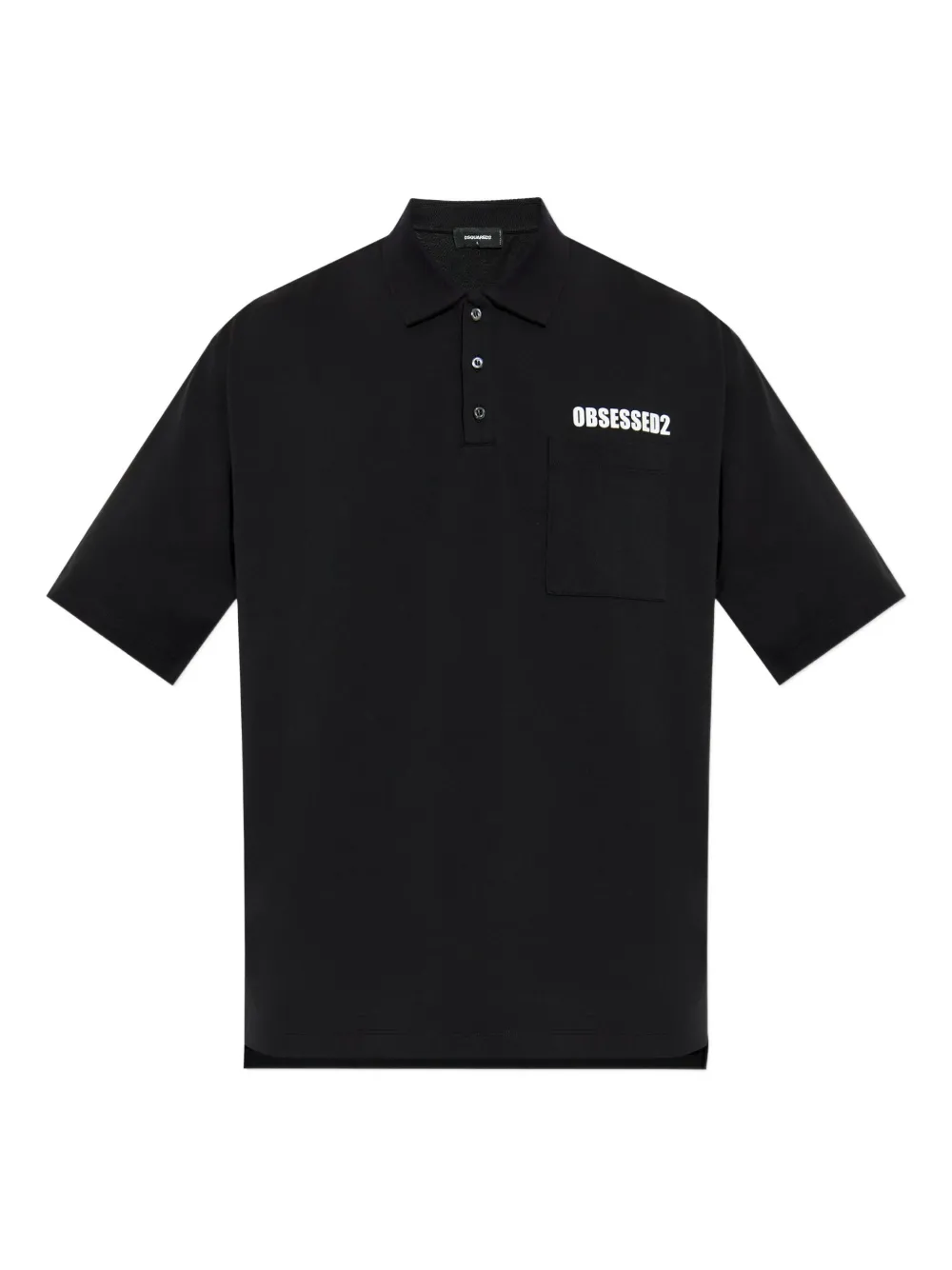 DSQUARED2 Obsessed2-pocket polo shirt | Black | Image 1