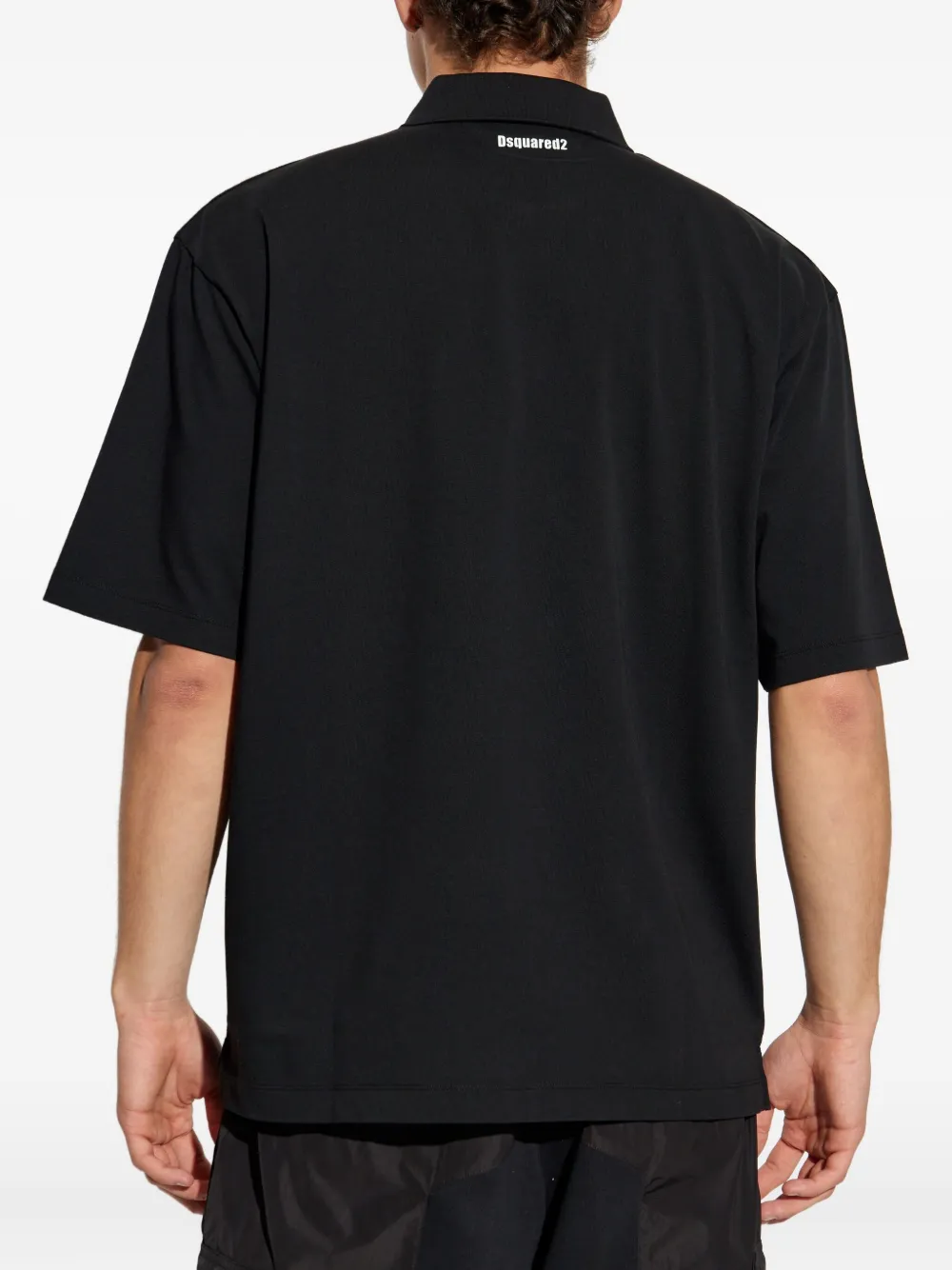 DSQUARED2 Obsessed2 poloshirt met twee zakken Zwart