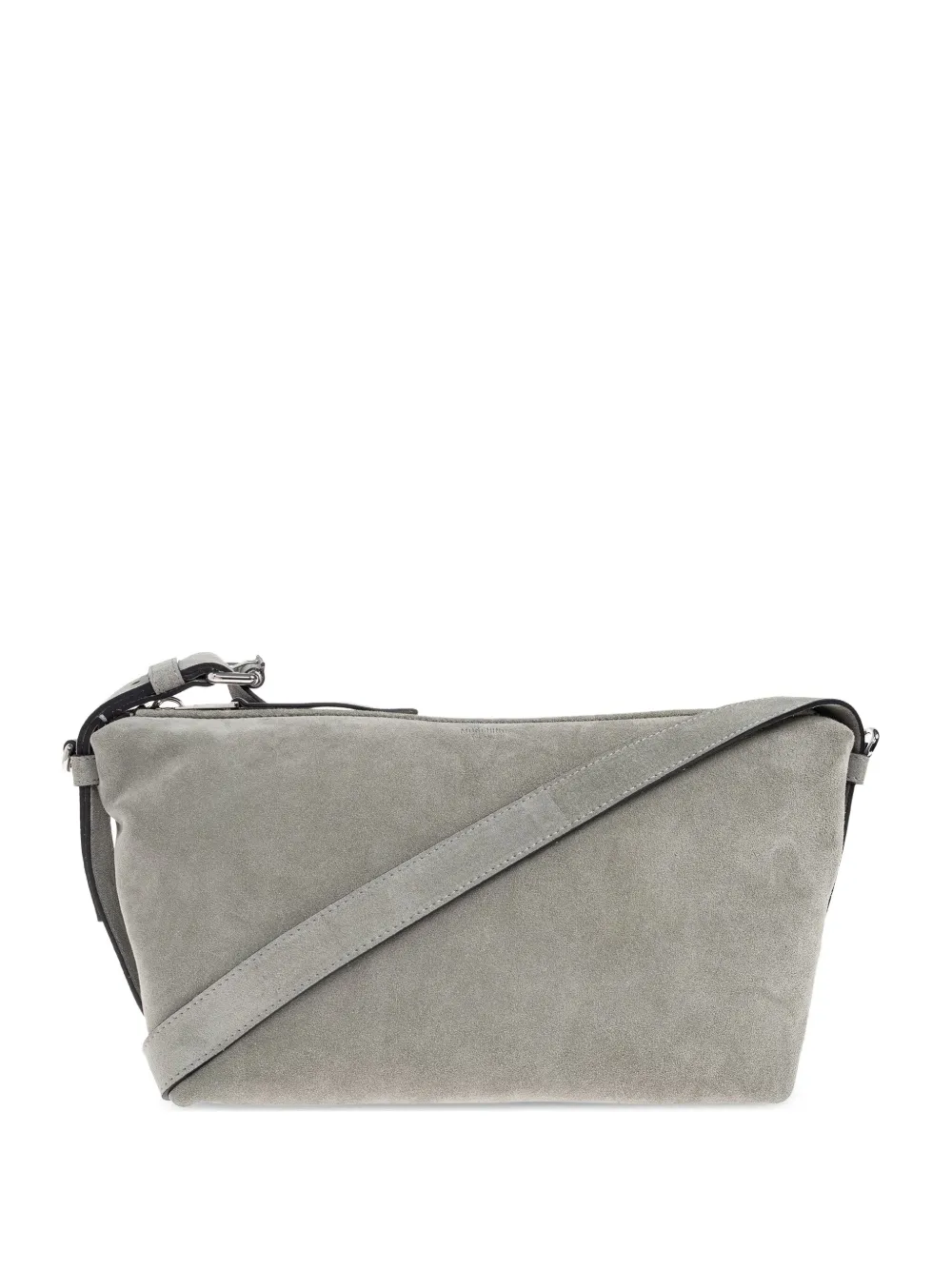 Moschino Suède schoudertas met rits Grijs