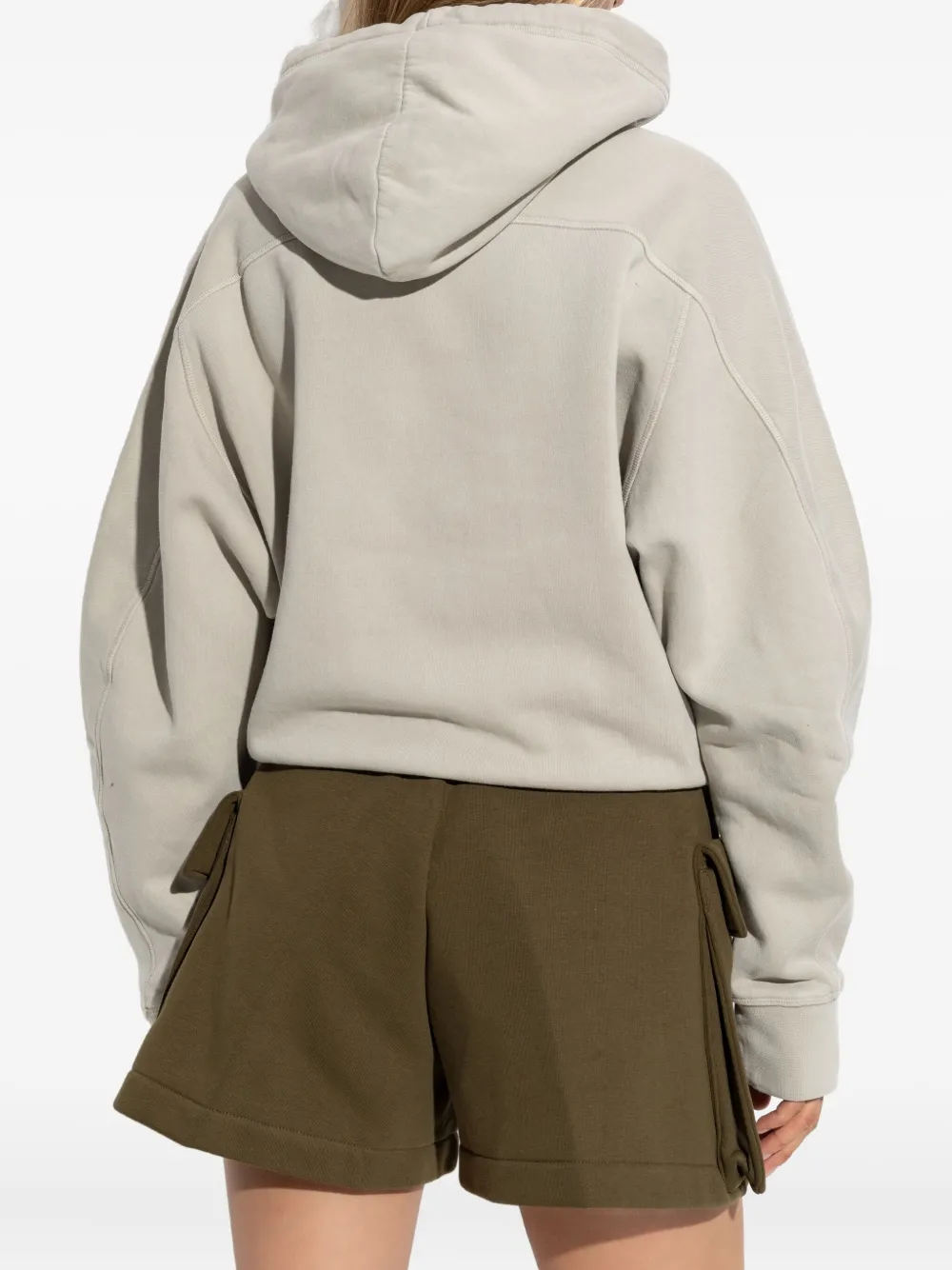 Dsquared2 Drawstring Graphic Hoodie In Gray