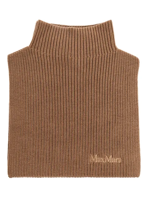 Max Mara Gerippter Schal mit Stehkragen