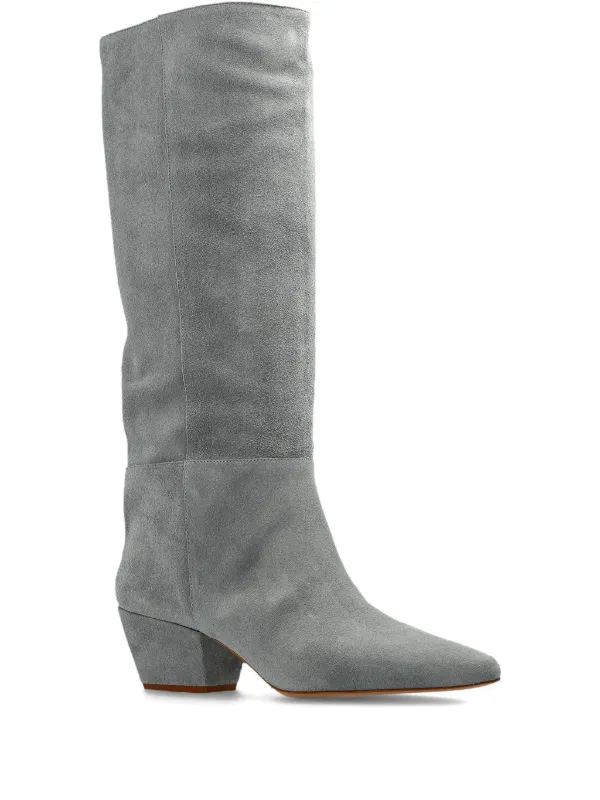 Forte Forte Suede knee-high Boots Grey FARFETCH ID