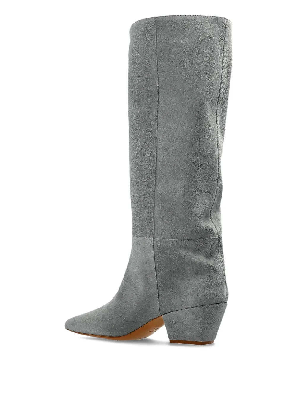 Forte Forte Suede Knee-high Boots In Gray